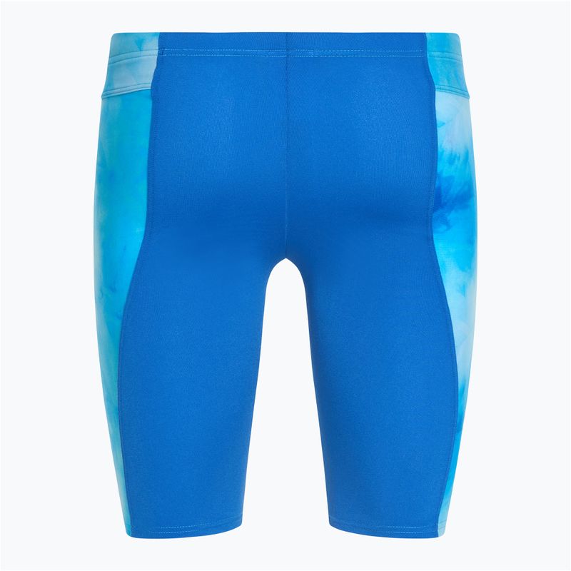 Uomo nuoto jammers arena Tie-Dye Jammer Allover Print blu multi/royal 2