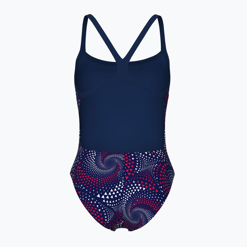 Costume intero Arena Fireflow Challenge Back navy/team redwhiteblue da donna 2
