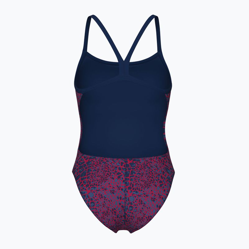 Costume intero donna arena Snake Skin Challenge navy/team redwhiteblue 2