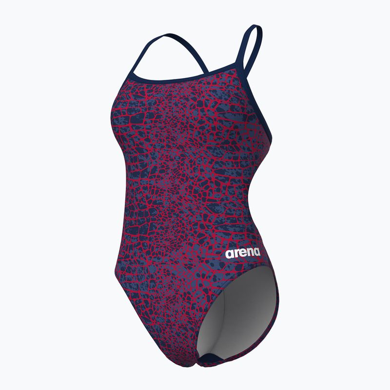 Costume intero donna arena Snake Skin Challenge navy/team redwhiteblue 4