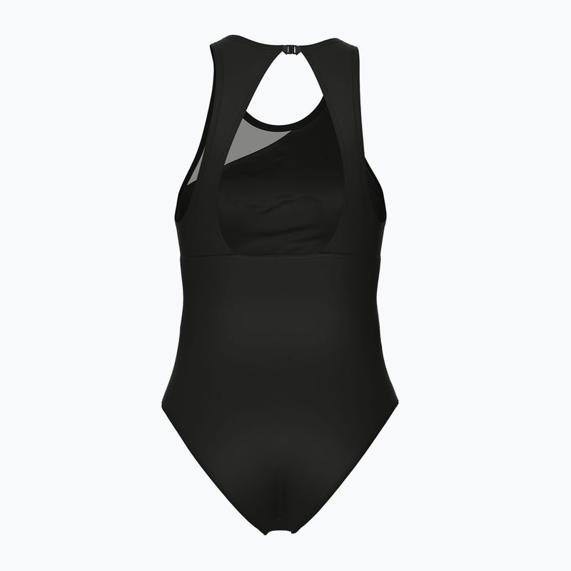 Costume da bagno intero donna arena Mesh Angle Vent Back B nero 2
