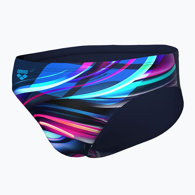 Slip da bagno arena Bloom da uomo multi navy/navy 3