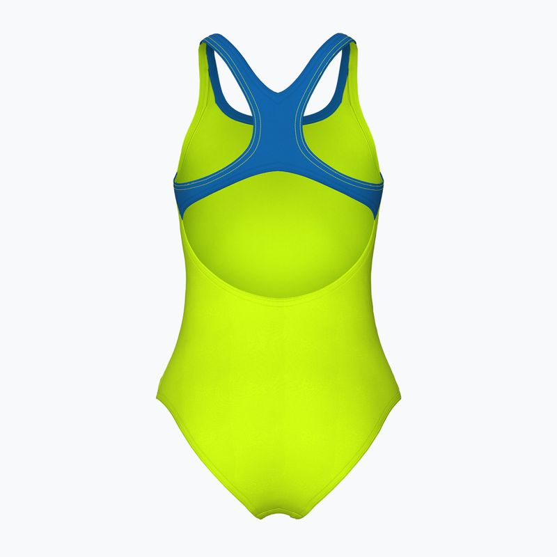 Costume intero donna arena Logo Swim Pro artic lime/blu china 2
