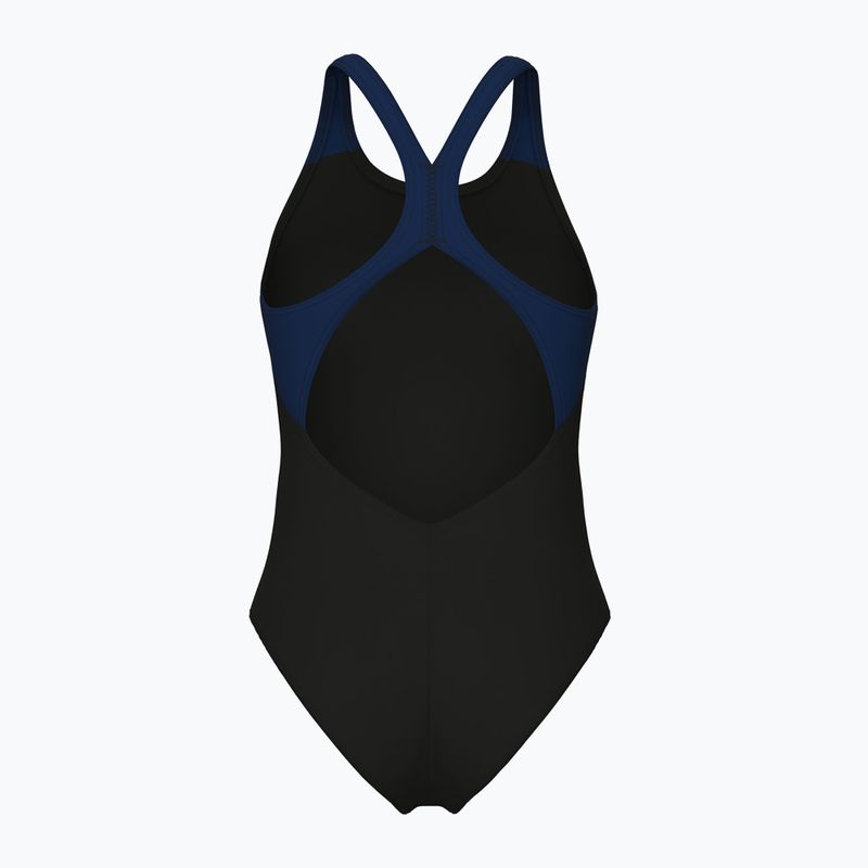 Costume intero donna arena Graphic V Back nero/navy 2