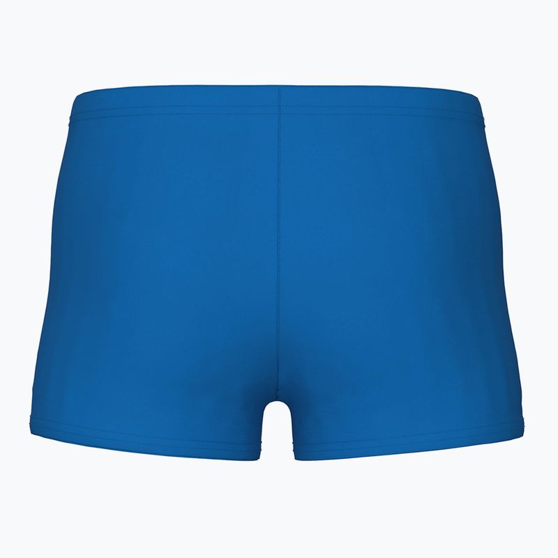 Boxer da nuoto con logo arena per bambini Corto blu fiume/bianco 2