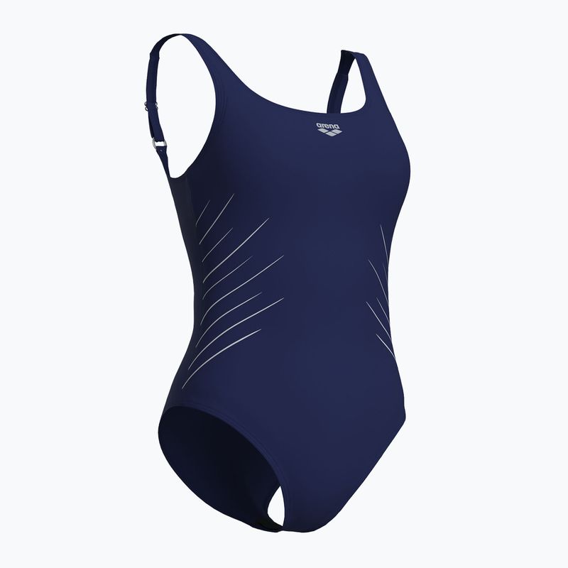 Costume intero Arena Isa Squared Back navy/ice da donna 3