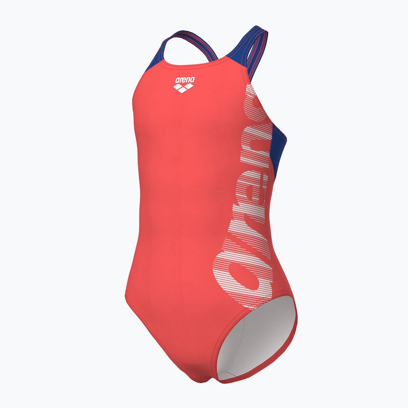 Costume intero da bambino Arena Graphic V Back calypso coral/royal 4