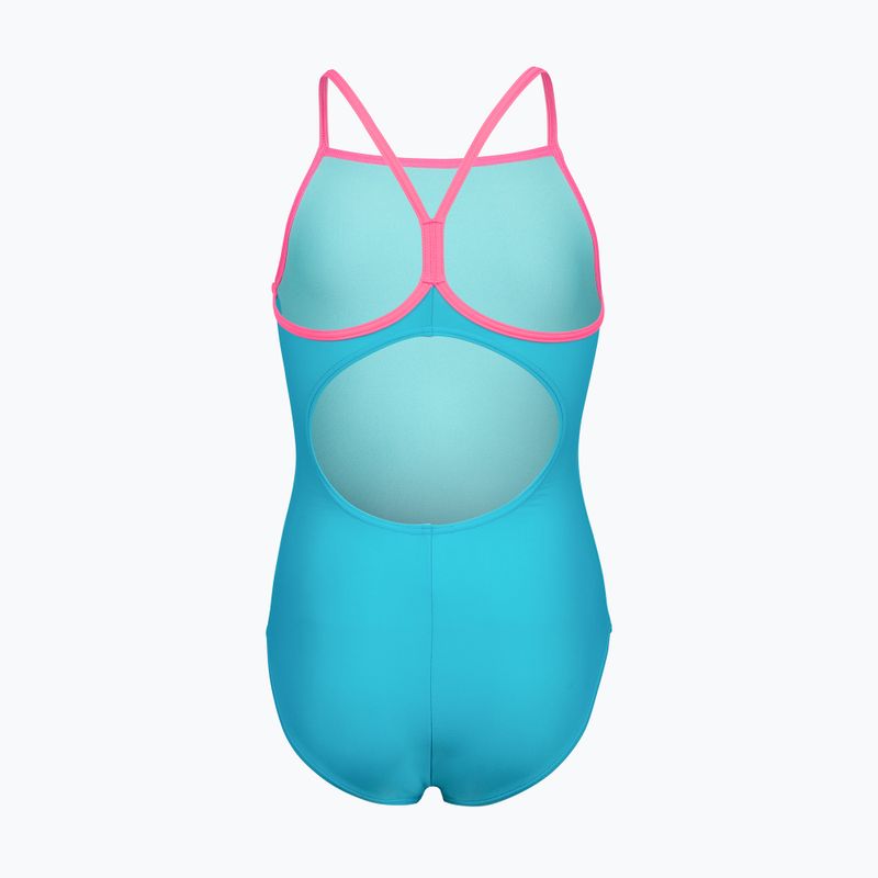 Costume da bagno intero bambino arena Light Drop Solid eyeblush/shocking pink/shocking pink 2