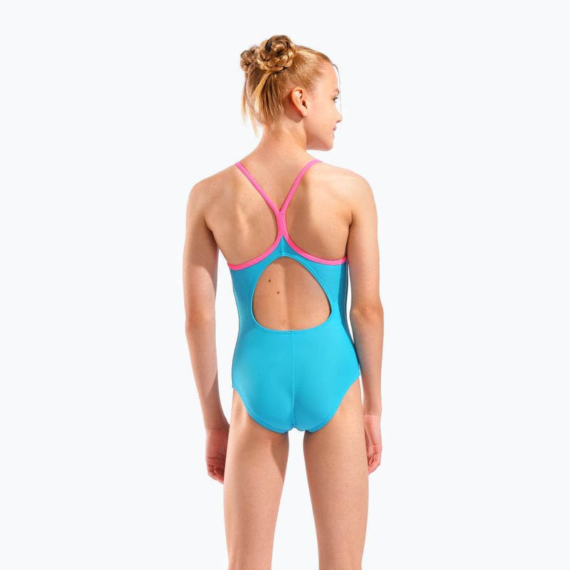 Costume da bagno intero bambino arena Light Drop Solid eyeblush/shocking pink/shocking pink 7