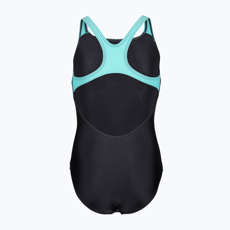Costume da bagno intero bambino arena Kikko Swim Pro Back black/water 2
