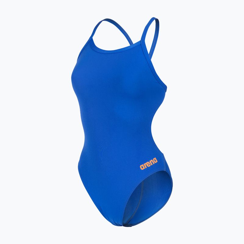 Costume da bagno intero da donna arena Team Swimsuit Challenge Solid neon blue/team orange 3