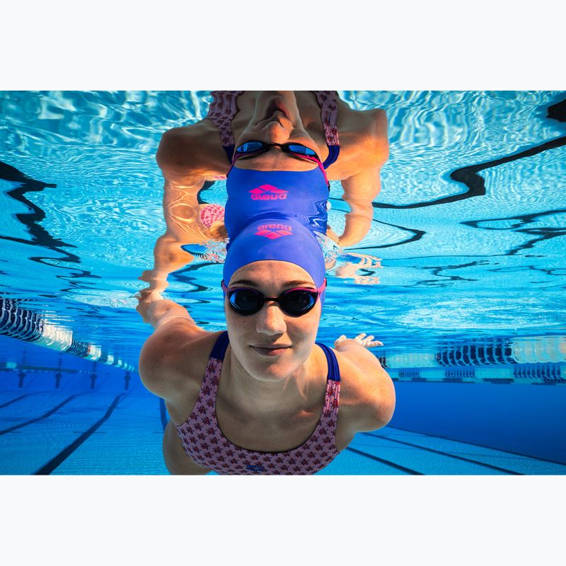 Cuffia da nuoto arena Big Logo neon blue/shocking pink/yellow star 8