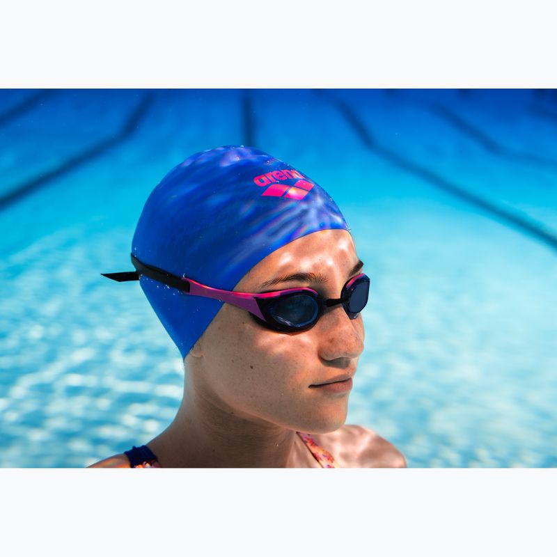Cuffia da nuoto arena Big Logo neon blue/shocking pink/yellow star 11