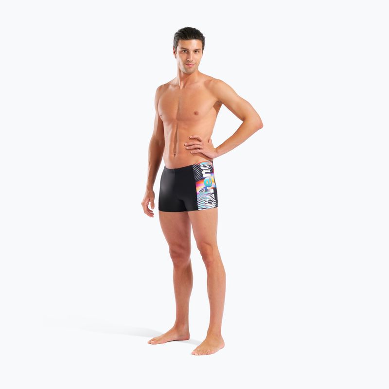 Boxer da nuoto Arena Lit Logo Swim Short black/multi 6