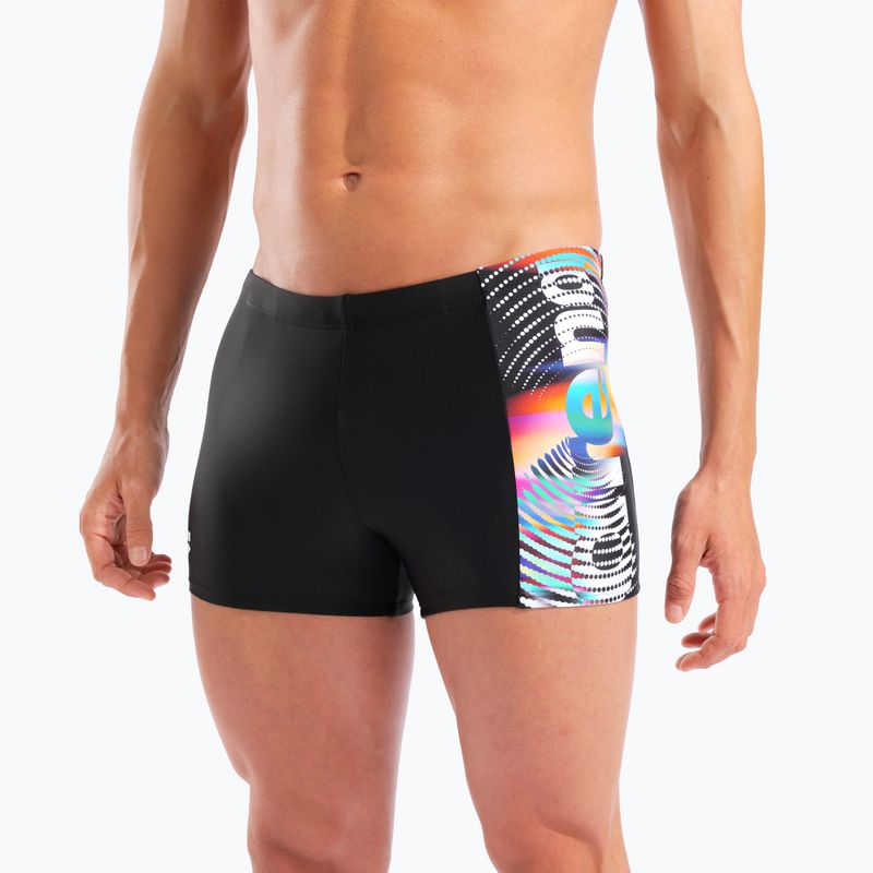 Boxer da nuoto Arena Lit Logo Swim Short black/multi 8