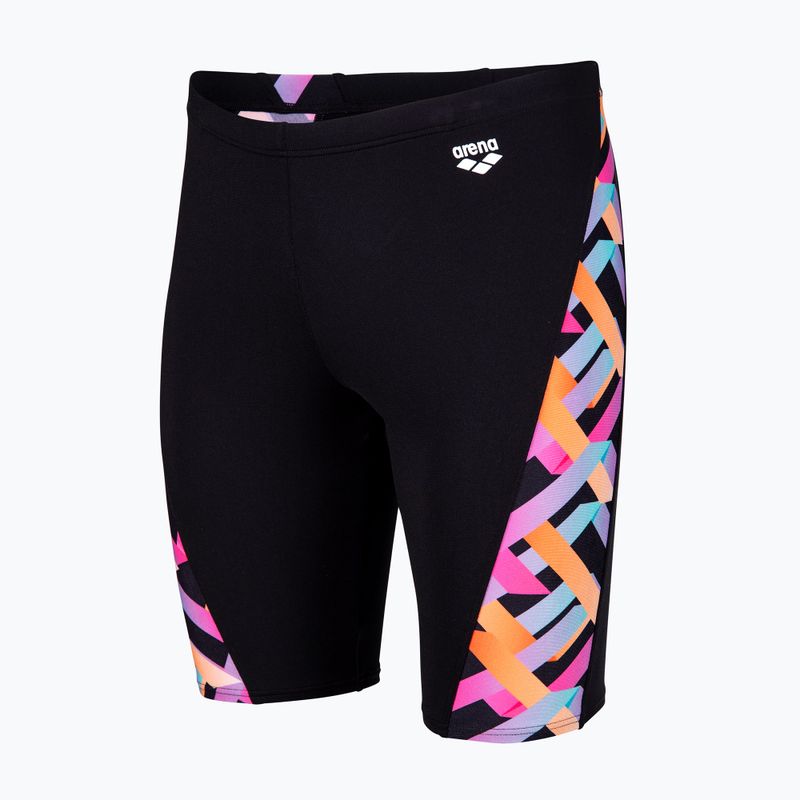 Jammer da nuoto da uomo arena Texture Swim black/black multi 3