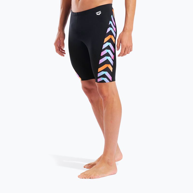 Jammer da nuoto da uomo arena Texture Swim black/black multi 5