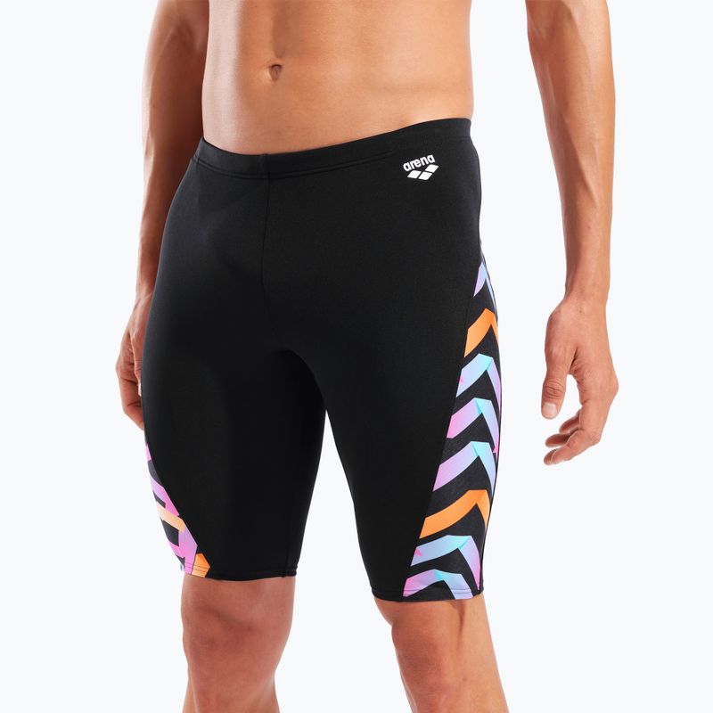 Jammer da nuoto da uomo arena Texture Swim black/black multi 8