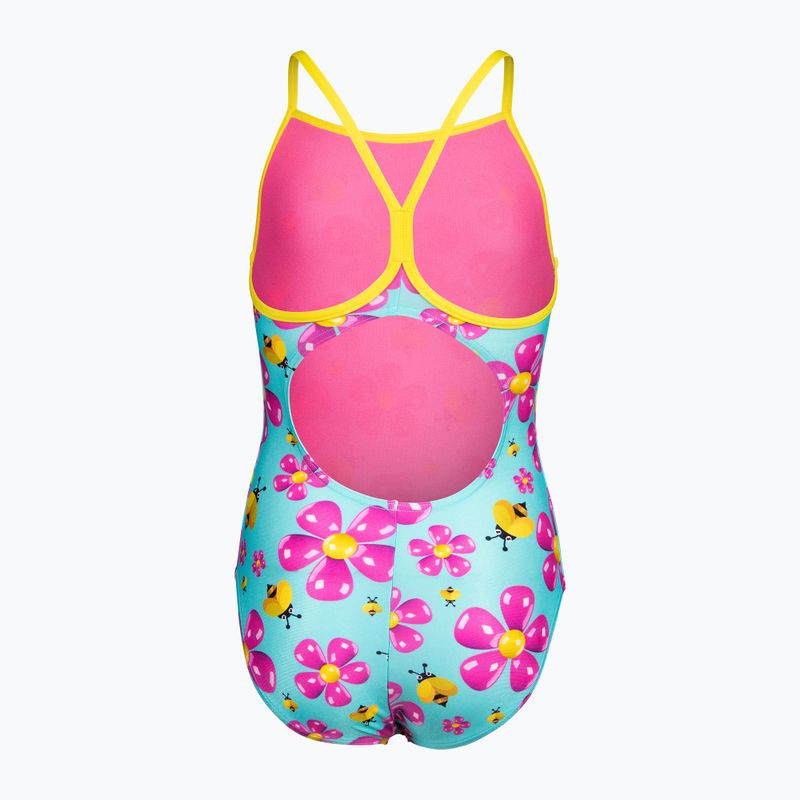 Costume da bagno intero per bambini arena Spring Lightdrop Back water multi/yellow star 2
