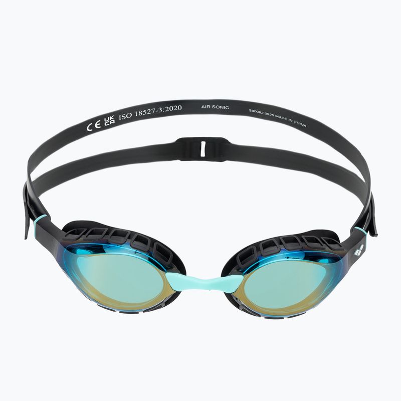 Occhialini da nuoto arena Air Sonic Mirror aqua/black 2