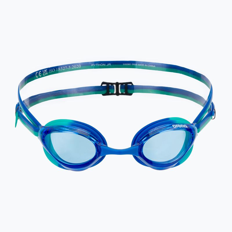 Occhialini da nuoto per bambini arena Python Jr blue/blue/peacock 2