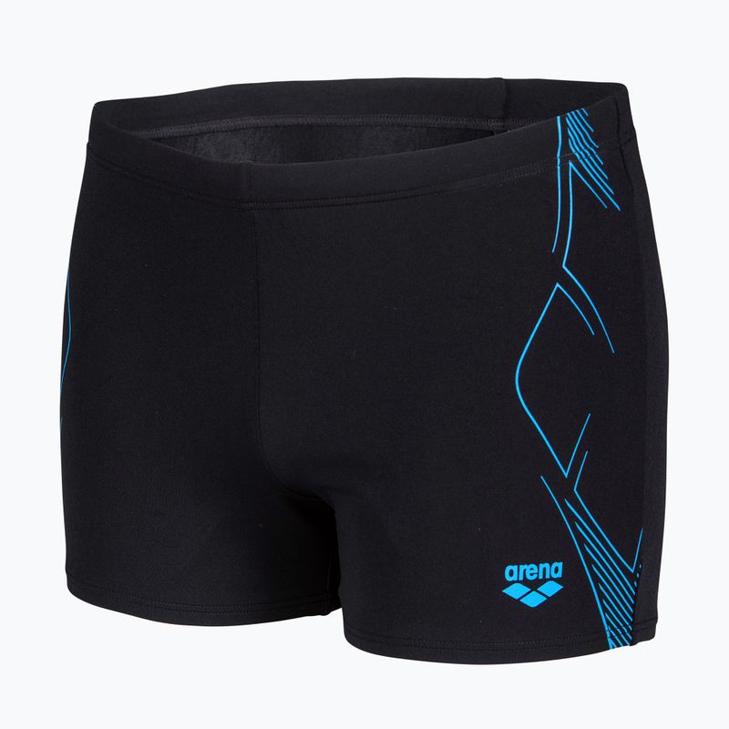 Boxer da nuoto uomo arena Graphic Swim Short black/turquoise 3