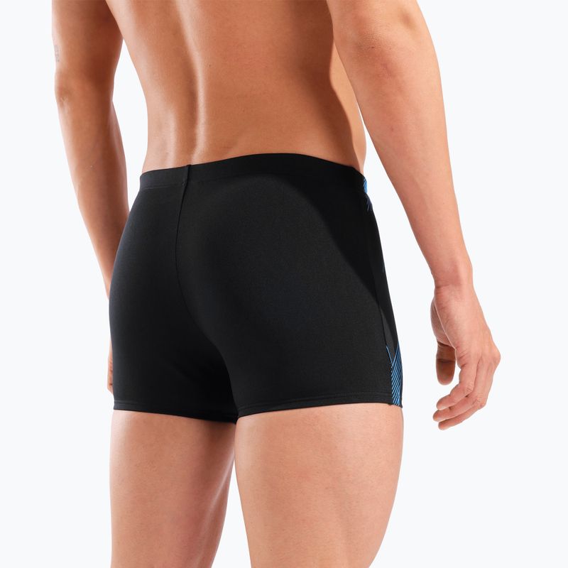 Boxer da nuoto uomo arena Graphic Swim Short black/turquoise 9