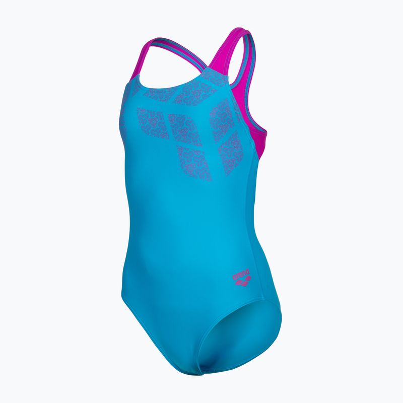 Costume da bagno intero bambino arena Kikko Swim Pro Back turquoise/very fuchsia 3