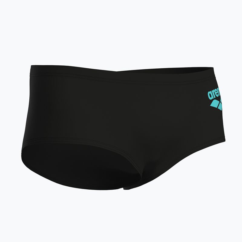 Boxer da nuoto uomo arena One Low Waist Short Big Logo black/black 4