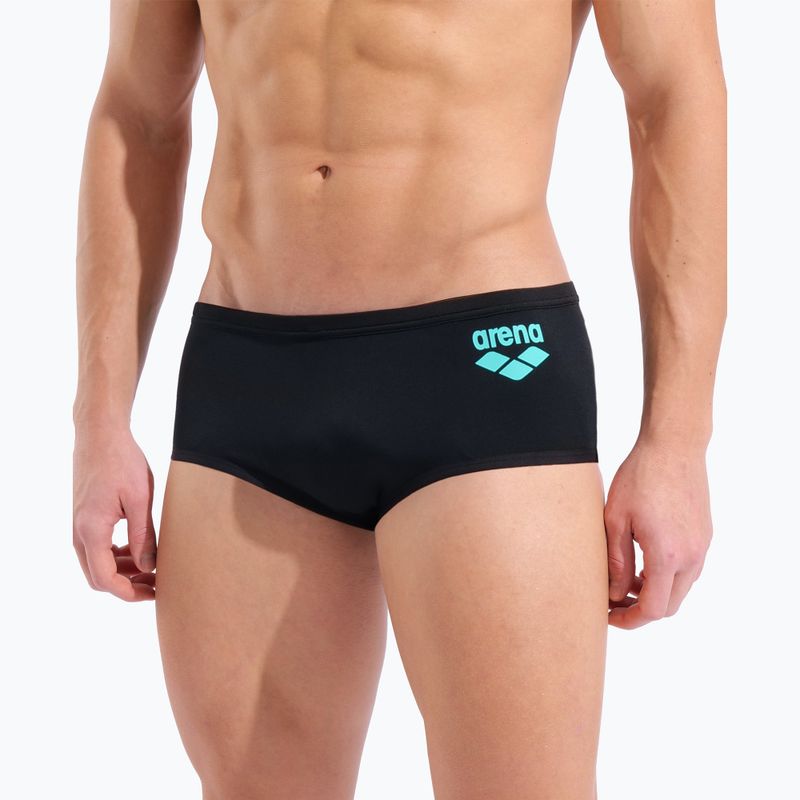 Boxer da nuoto uomo arena One Low Waist Short Big Logo black/black 8