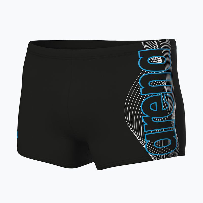 Boxer da nuoto uomo arena Basic Swim Short black/turquoise 3