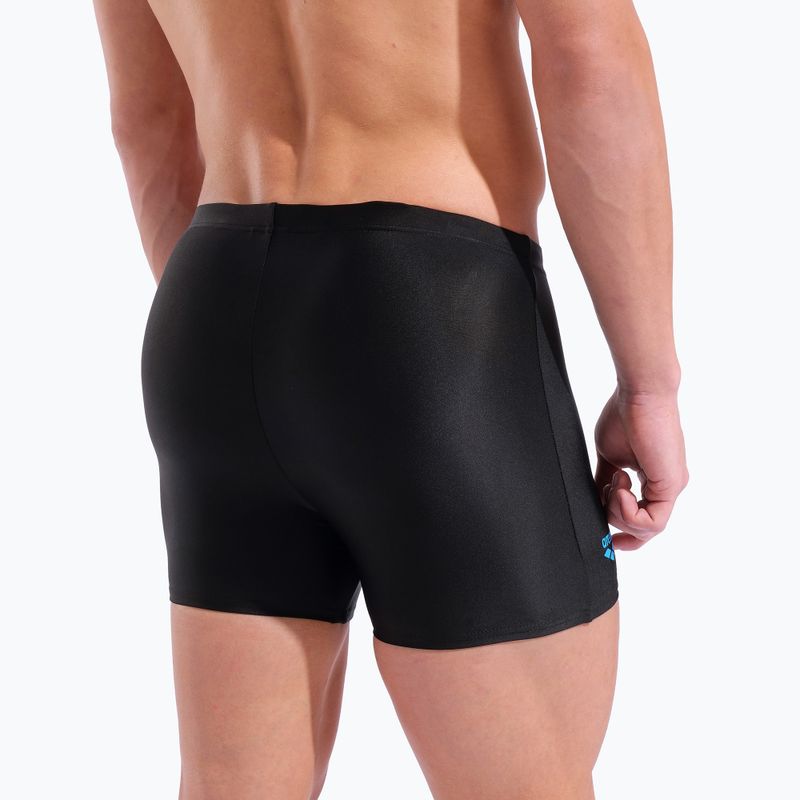 Boxer da nuoto uomo arena Basic Swim Short black/turquoise 9
