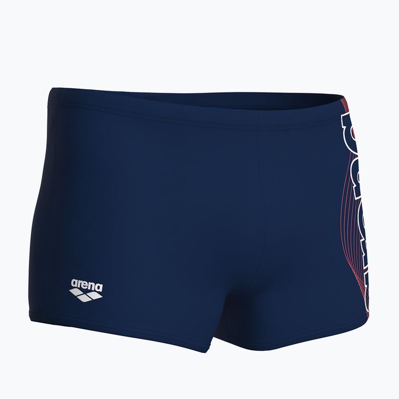Boxer da nuoto uomo arena Basic Swim Short navy/white 4