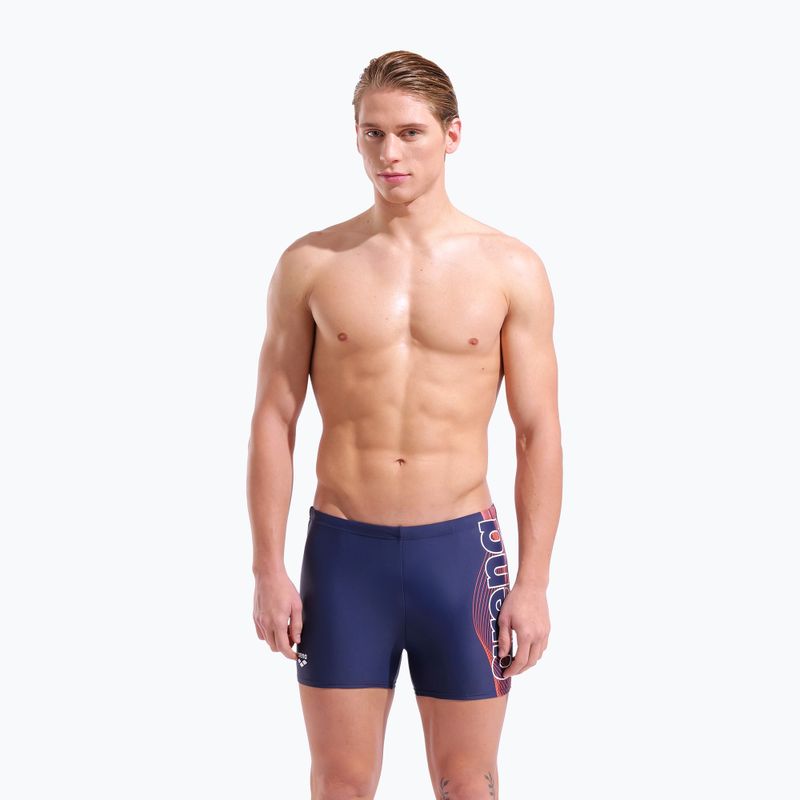 Boxer da nuoto uomo arena Basic Swim Short navy/white 5
