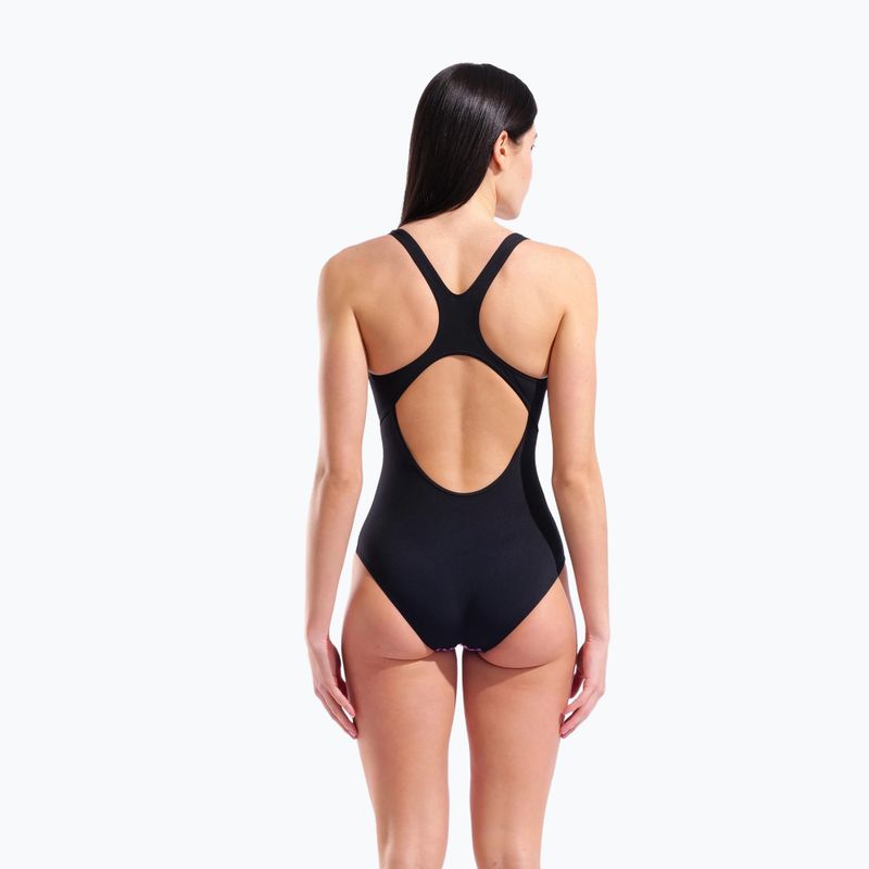 Costume da bagno intero donna arena Peacock Swim Pro Back multi pink/black 3