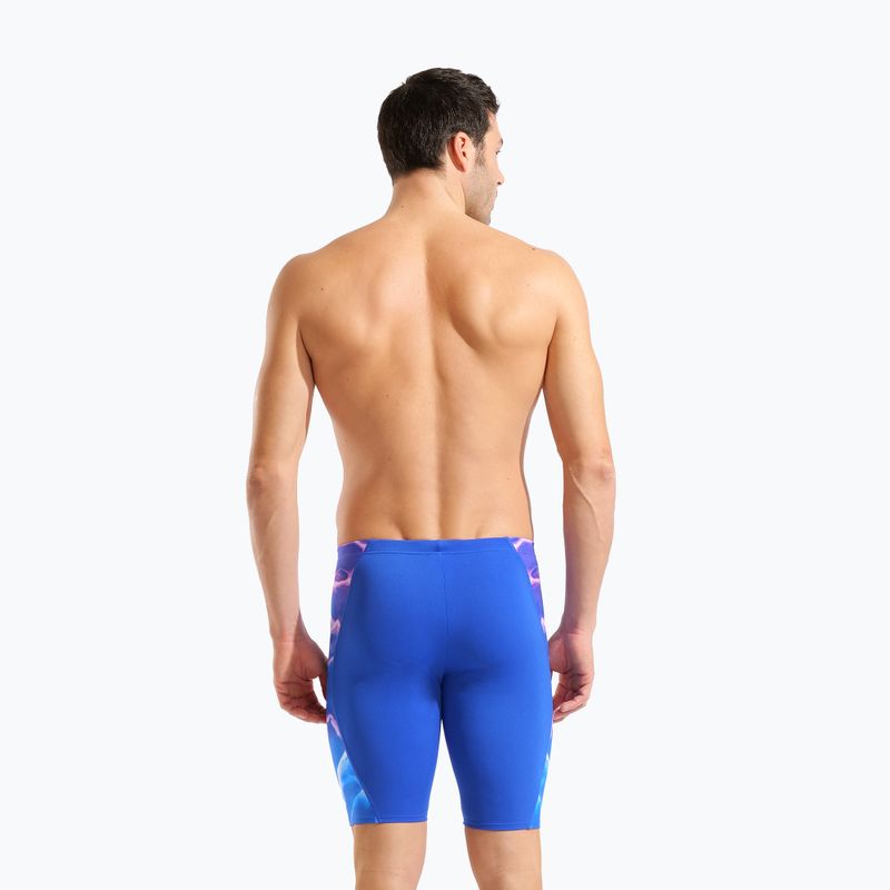 Jammer da uomo per nuoto arena Earth Swim Jammer neon blue/neon blue multi 7