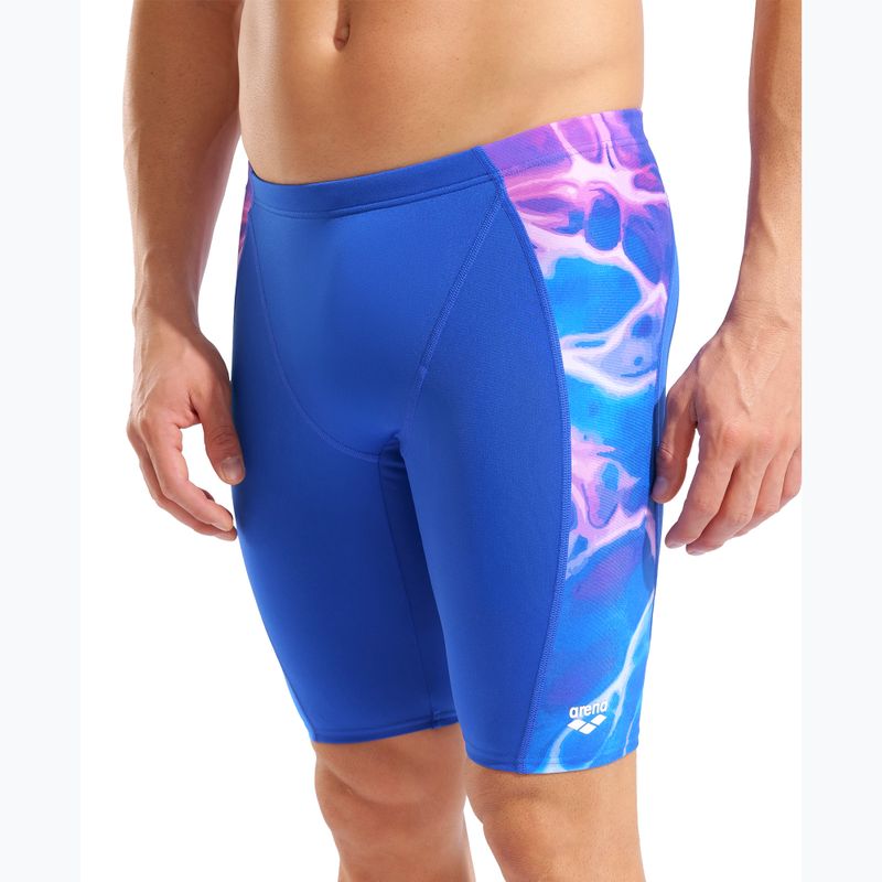 Jammer da uomo per nuoto arena Earth Swim Jammer neon blue/neon blue multi 8