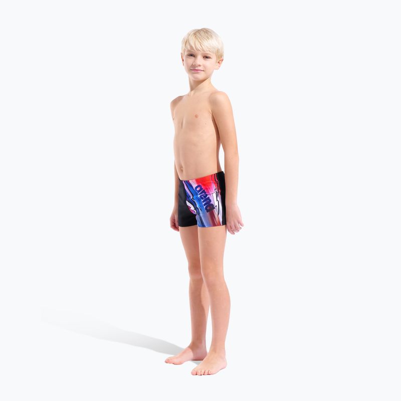 Costume da bagno boxer da bambino arena Loud Swim Short black/multi 2