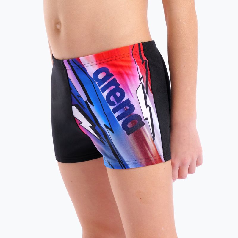 Costume da bagno boxer da bambino arena Loud Swim Short black/multi 4