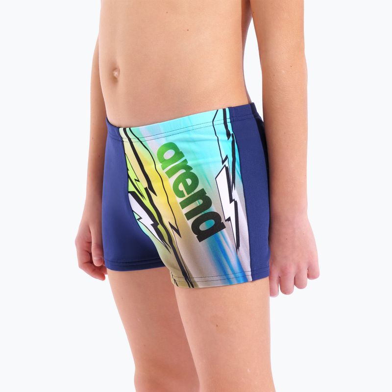 Costume da bagno boxer da bambino arena Loud Swim Short navy/multi 4