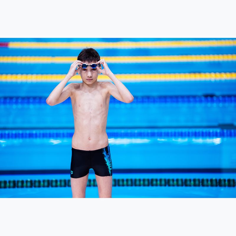 Costume da bagno boxer da bambino arena Loud Swim Short black/black multi 11