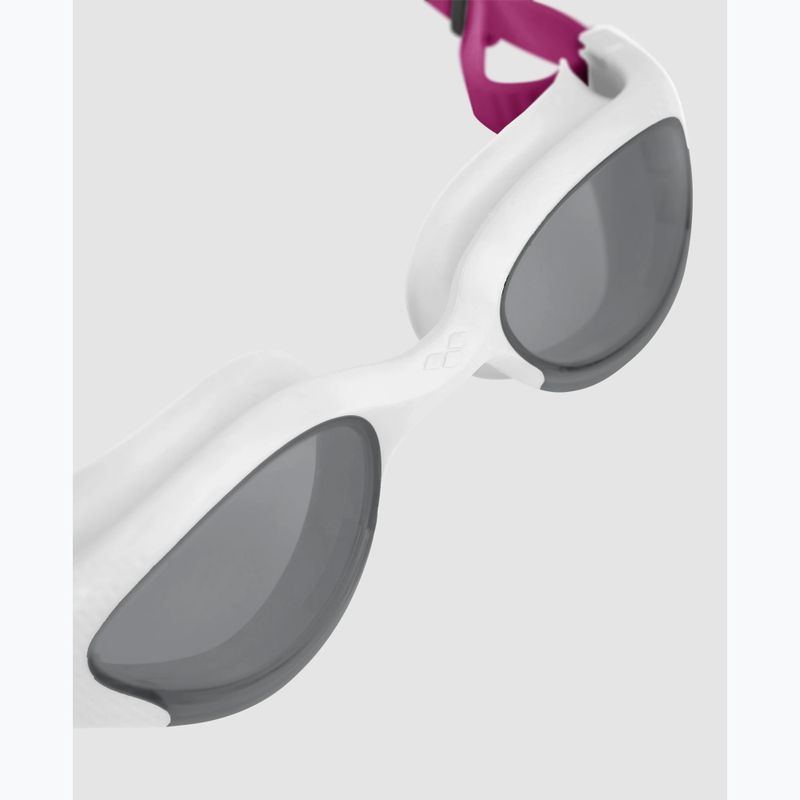 Occhialini da nuoto da donna Arena The One Plus light smoke/white/magenta 5