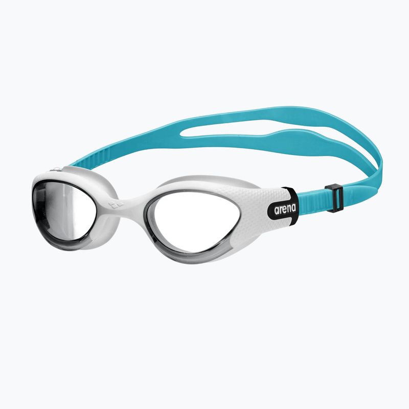 Occhialini da nuoto per bambini Arena The One Plus clear/white/turquoise