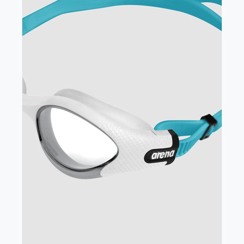 Occhialini da nuoto per bambini Arena The One Plus clear/white/turquoise 5