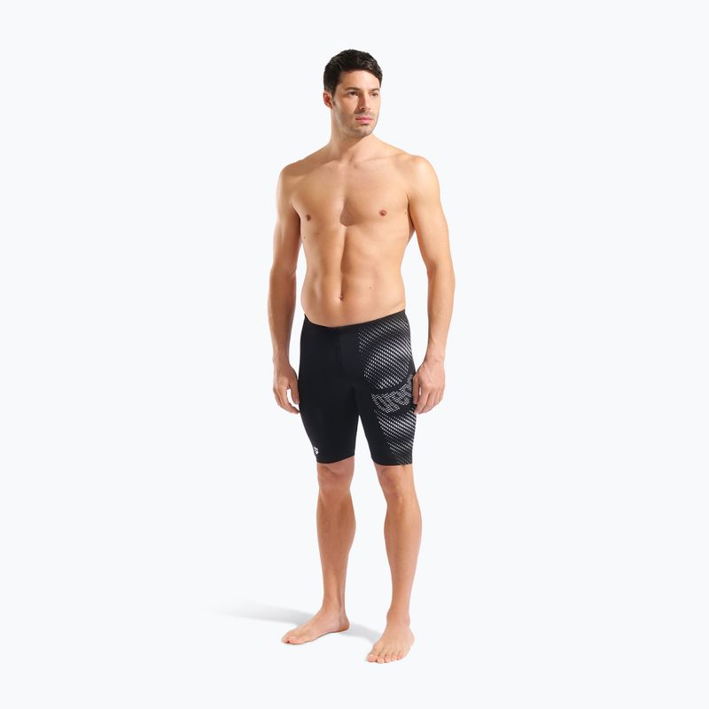 Jammer da uomo per nuoto arena Distortion Swim Jammer black/white 2