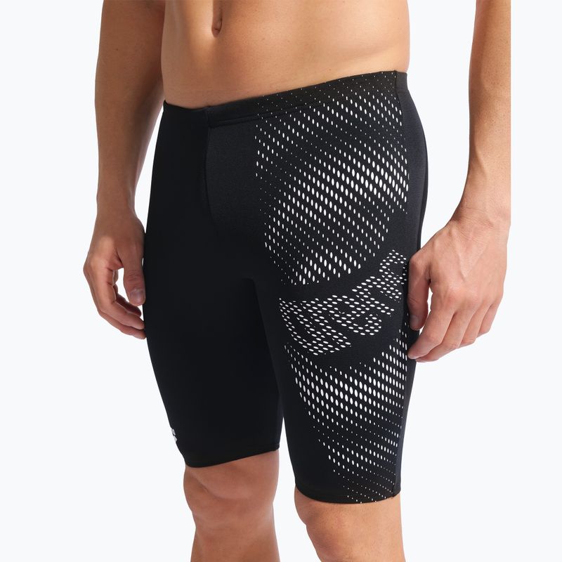 Jammer da uomo per nuoto arena Distortion Swim Jammer black/white 4