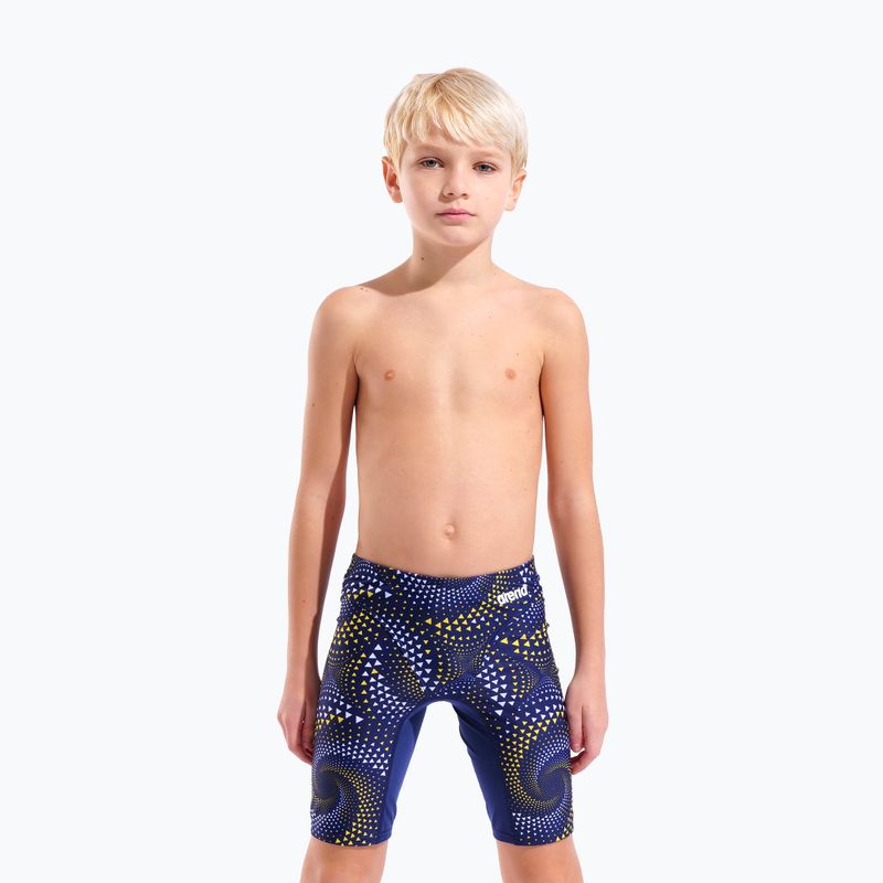  Costume da nuoto jammer da bambino arena Fireflow Swim Jammer navy/team navy yellow 5
