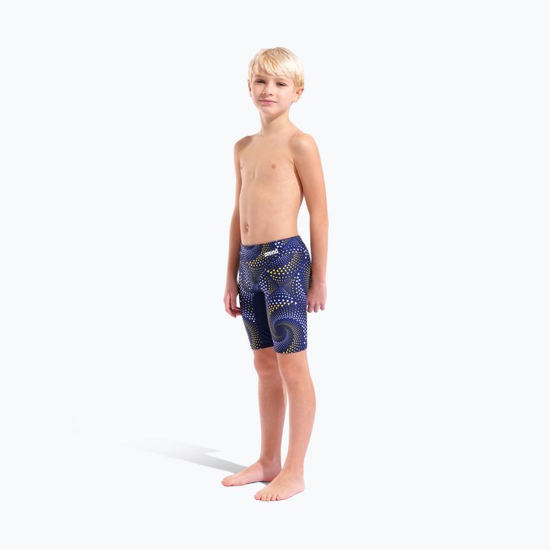  Costume da nuoto jammer da bambino arena Fireflow Swim Jammer navy/team navy yellow 6
