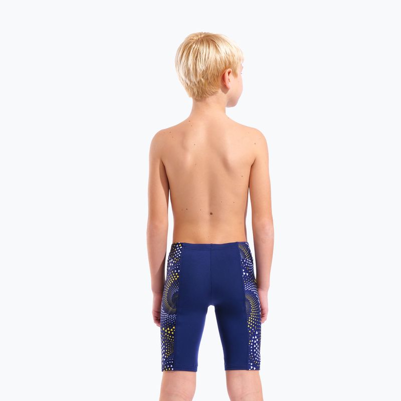  Costume da nuoto jammer da bambino arena Fireflow Swim Jammer navy/team navy yellow 7