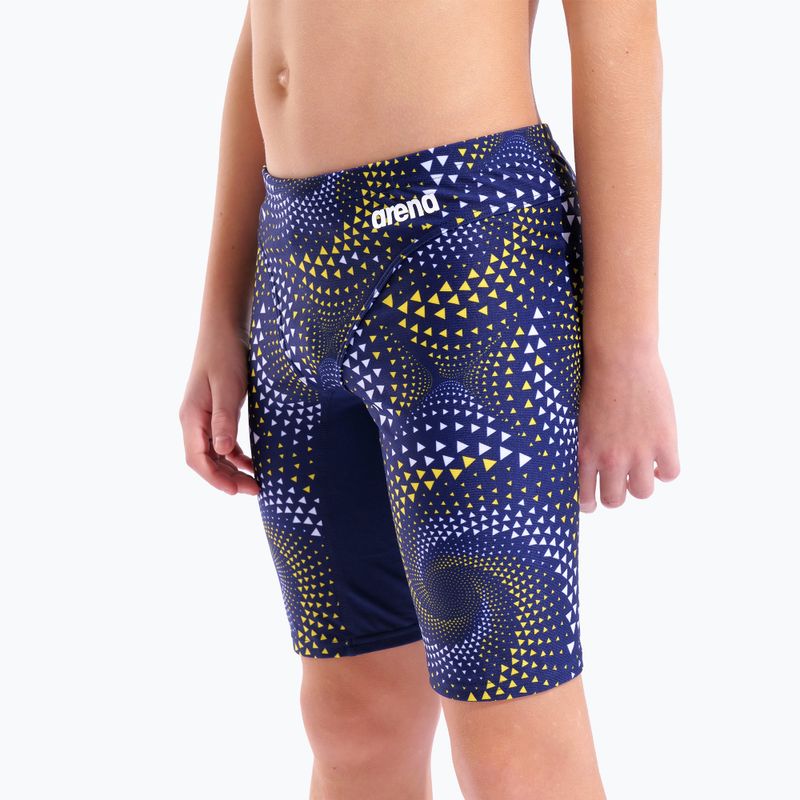  Costume da nuoto jammer da bambino arena Fireflow Swim Jammer navy/team navy yellow 8